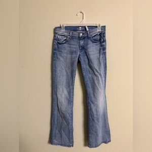 7 For All Mankind Womens The Lexie Petite Jeans Size 27P Blue Bootcut Denim